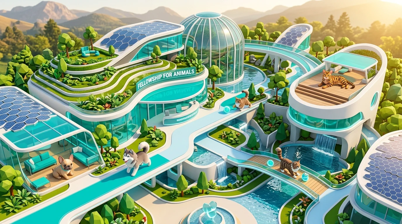 Fellowship for Animals solar-powered sanctuary concept