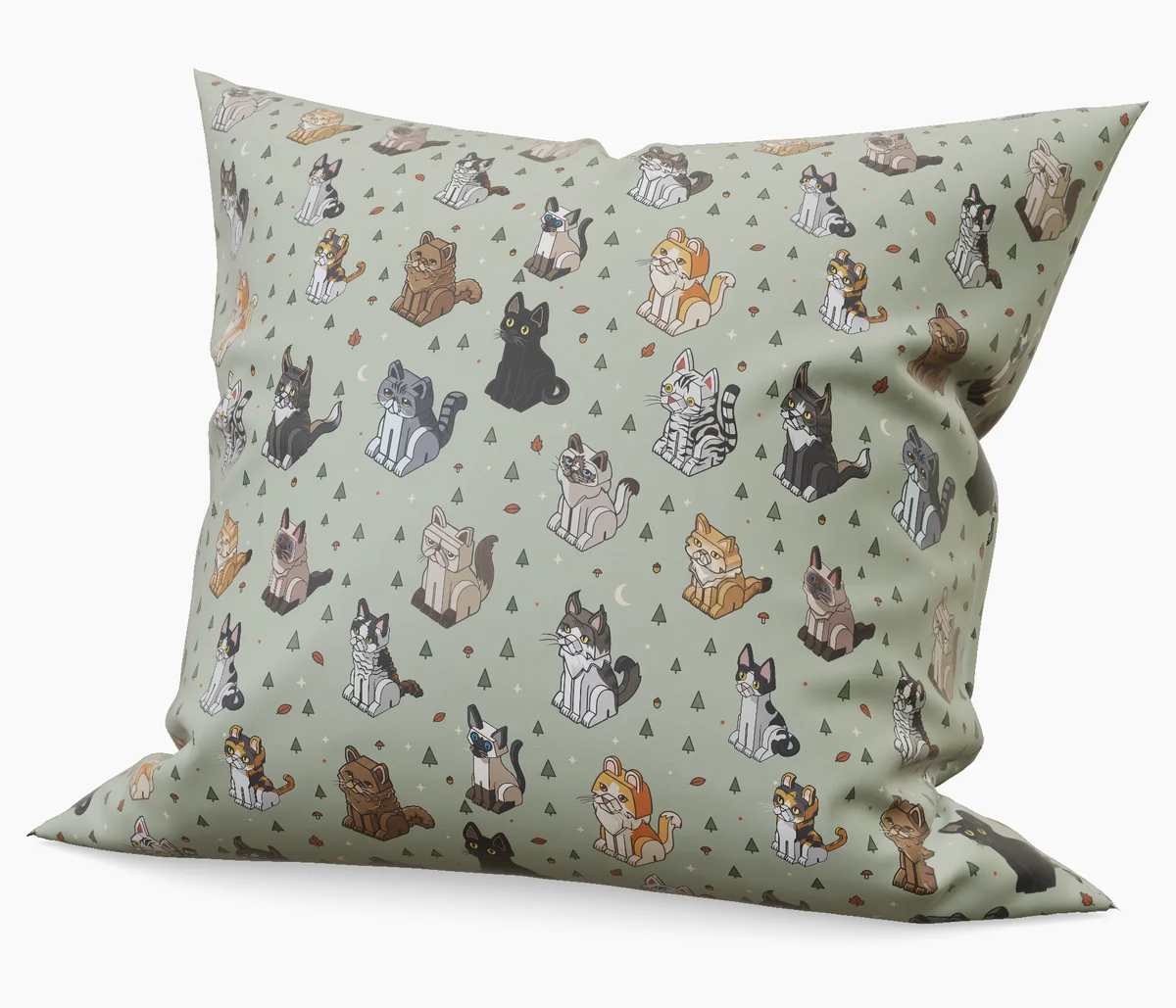 Woodland Cat Pillow